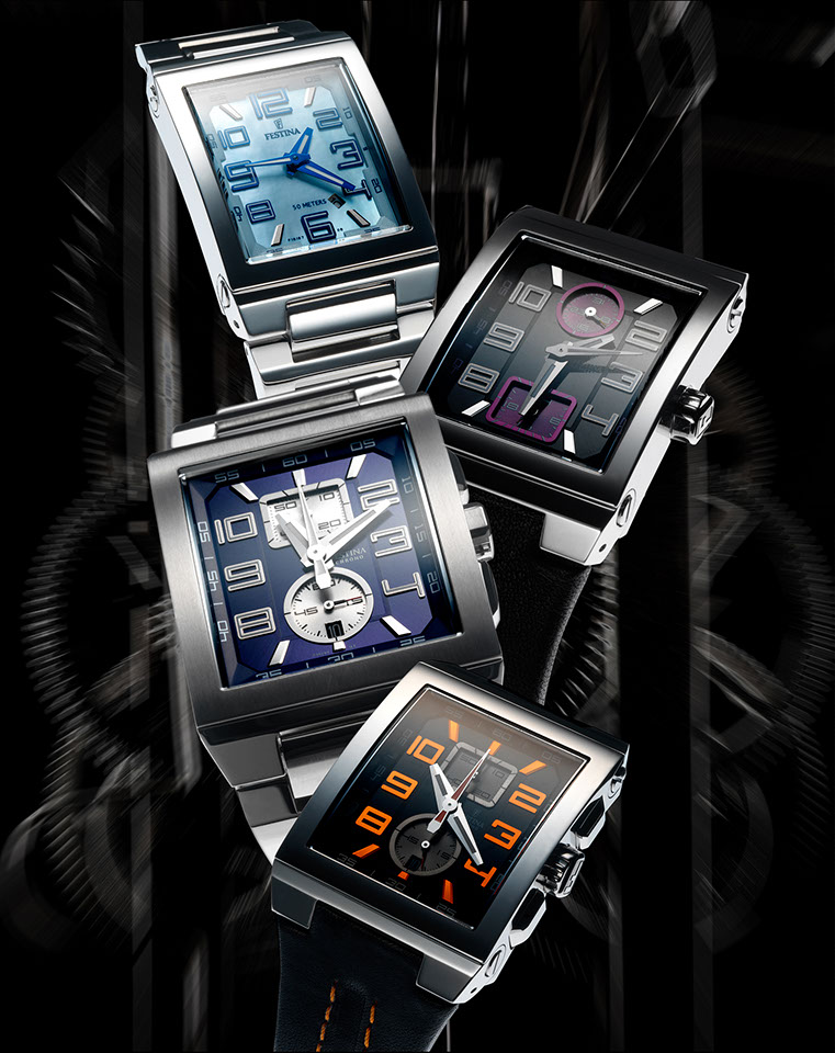 photographie de 4 montres Festina