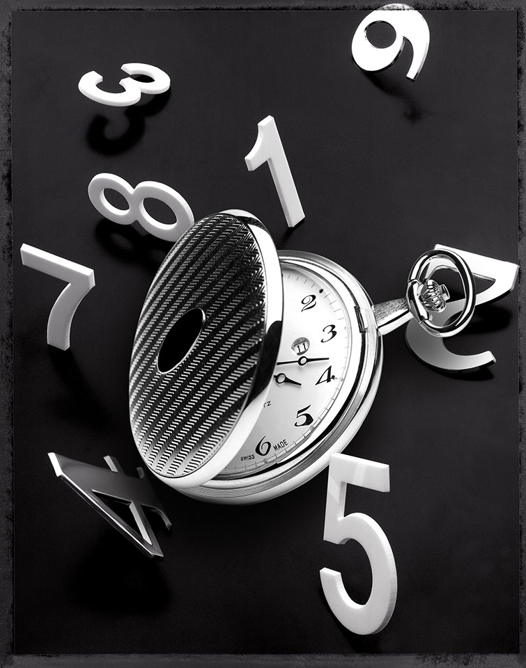 Photographie d'une montre à gousset